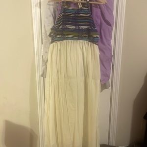 Boho halter tie dress surf summer petite dress